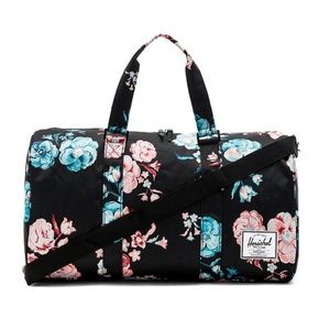 Herschel Supply Company Black Floral Duffel Bag